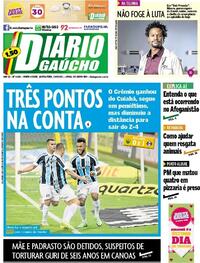 Capa do jornal Diário Gaúcho 19/08/2021