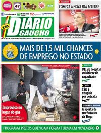 Capa do jornal Diário Gaúcho 22/06/2021