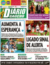 Capa do jornal Diário Gaúcho 22/11/2021