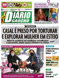 Capa do jornal Diário Gaúcho 23/06/2021