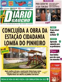 Capa do jornal Diário Gaúcho 23/12/2021
