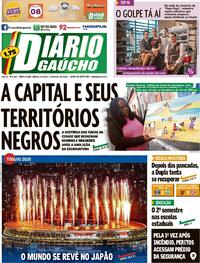 Capa do jornal Diário Gaúcho 24/07/2021