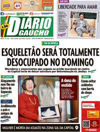 Capa do jornal Diário Gaúcho 24/09/2021