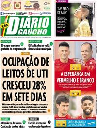 Capa do jornal Diário Gaúcho 25/02/2021