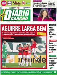 Capa do jornal Diário Gaúcho 25/06/2021