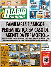 Capa do jornal Diário Gaúcho 25/08/2021