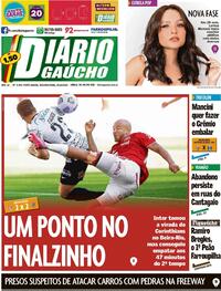 Capa do jornal Diário Gaúcho 25/10/2021
