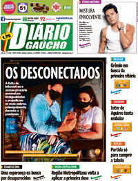 Capa do jornal Diário Gaúcho 26/06/2021