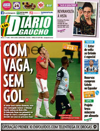Capa do jornal Diário Gaúcho 27/05/2021