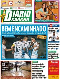 Capa do jornal Diário Gaúcho 28/07/2021