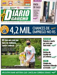 Capa do jornal Diário Gaúcho 28/09/2021