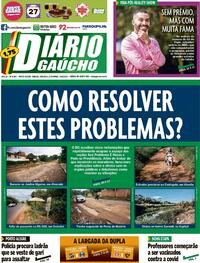 Capa do jornal Diário Gaúcho 29/05/2021