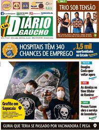 Capa do jornal Diário Gaúcho 30/03/2021