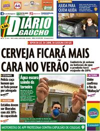 Capa do jornal Diário Gaúcho 30/09/2021