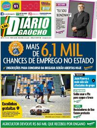 Capa do jornal Diário Gaúcho 30/11/2021