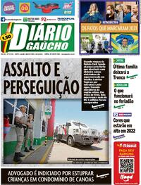 Capa do jornal Diário Gaúcho 30/12/2021