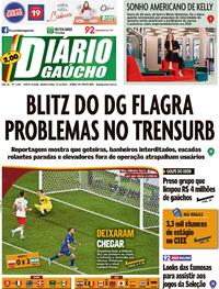 Capa do jornal Diário Gaúcho 01/12/2022