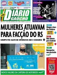 Capa do jornal Diário Gaúcho 02/02/2022