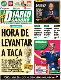 Capa do jornal Diário Gaúcho 02/04/2022