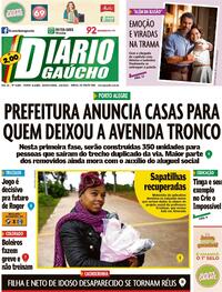 Capa do jornal Diário Gaúcho 02/06/2022