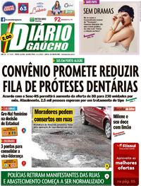 Capa do jornal Diário Gaúcho 02/11/2022