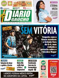 Capa do jornal Diário Gaúcho 03/06/2022