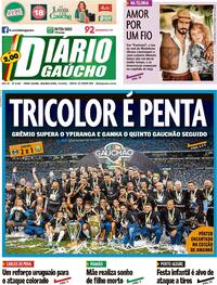 Capa do jornal Diário Gaúcho 04/04/2022