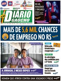 Capa do jornal Diário Gaúcho 04/10/2022