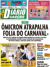 Capa do jornal Diário Gaúcho 05/02/2022