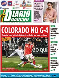 Capa do jornal Diário Gaúcho 05/09/2022