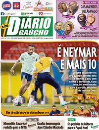 Capa do jornal Diário Gaúcho 05/12/2022