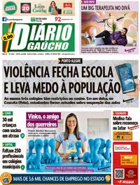 Capa do jornal Diário Gaúcho 06/04/2022