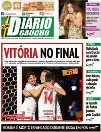 Capa do jornal Diário Gaúcho 06/06/2022