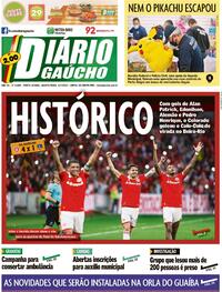 Capa do jornal Diário Gaúcho 06/07/2022