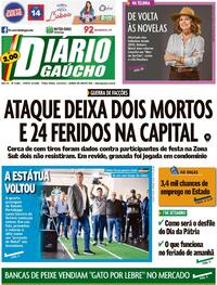 Capa do jornal Diário Gaúcho 06/09/2022