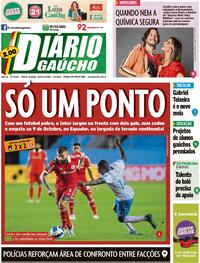 Capa do jornal Diário Gaúcho 07/04/2022