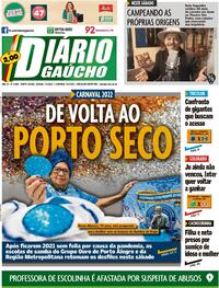Capa do jornal Diário Gaúcho 07/05/2022