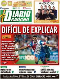 Capa do jornal Diário Gaúcho 08/08/2022