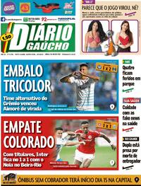 Capa do jornal Diário Gaúcho 10/02/2022