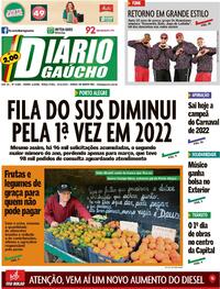 Capa do jornal Diário Gaúcho 10/05/2022