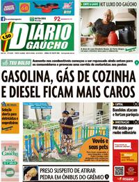 Capa do jornal Diário Gaúcho 11/03/2022