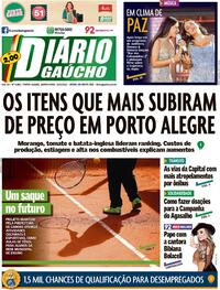 Capa do jornal Diário Gaúcho 12/05/2022