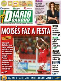 Capa do jornal Diário Gaúcho 12/07/2022