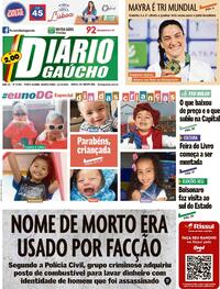 Capa do jornal Diário Gaúcho 12/10/2022