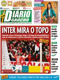 Capa do jornal Diário Gaúcho 13/06/2022