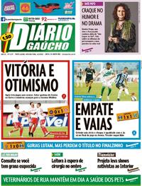 Capa do jornal Diário Gaúcho 14/02/2022