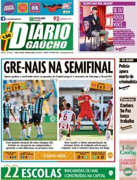 Capa do jornal Diário Gaúcho 14/03/2022