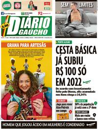 Capa do jornal Diário Gaúcho 14/05/2022