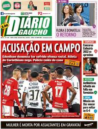 Capa do jornal Diário Gaúcho 16/05/2022