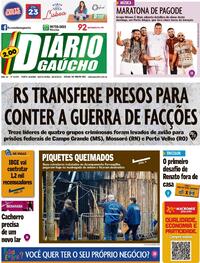 Capa do jornal Diário Gaúcho 16/09/2022